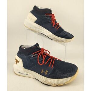 Under Armour Project Rock 2 Hovr Training Shoes Womens 8.5 Navy Blue 3022398-402